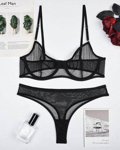 Sheer Mesh Underwear Intimate Erotic Set