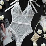 Sheer Lace Underwear Mini Bodysuit