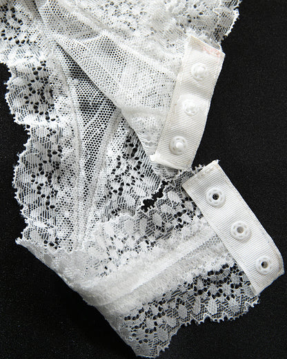 Sheer Lace Underwear Mini Bodysuit