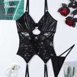 Flash Gradient Laser Cross Tie Waist Lingerie Sets