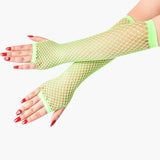 Lace Fingerless Mesh Fishnet Gloves