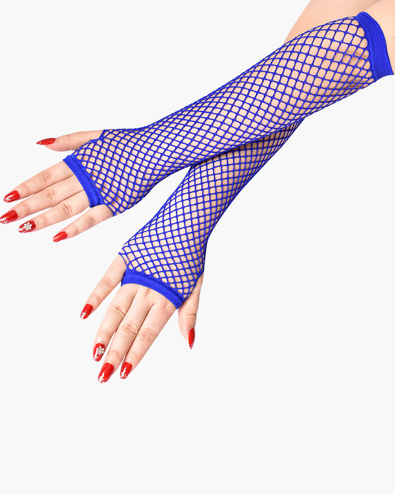Lace Fingerless Mesh Fishnet Gloves