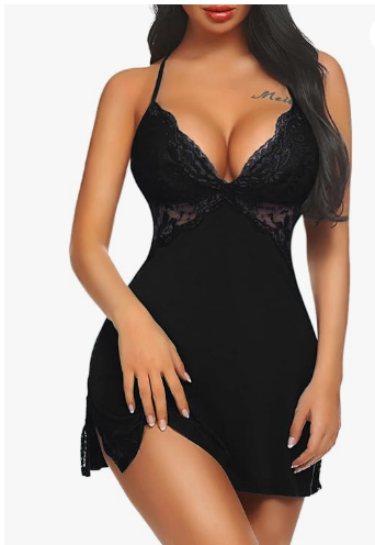 LunaLace – Elegant Lace Nightdress