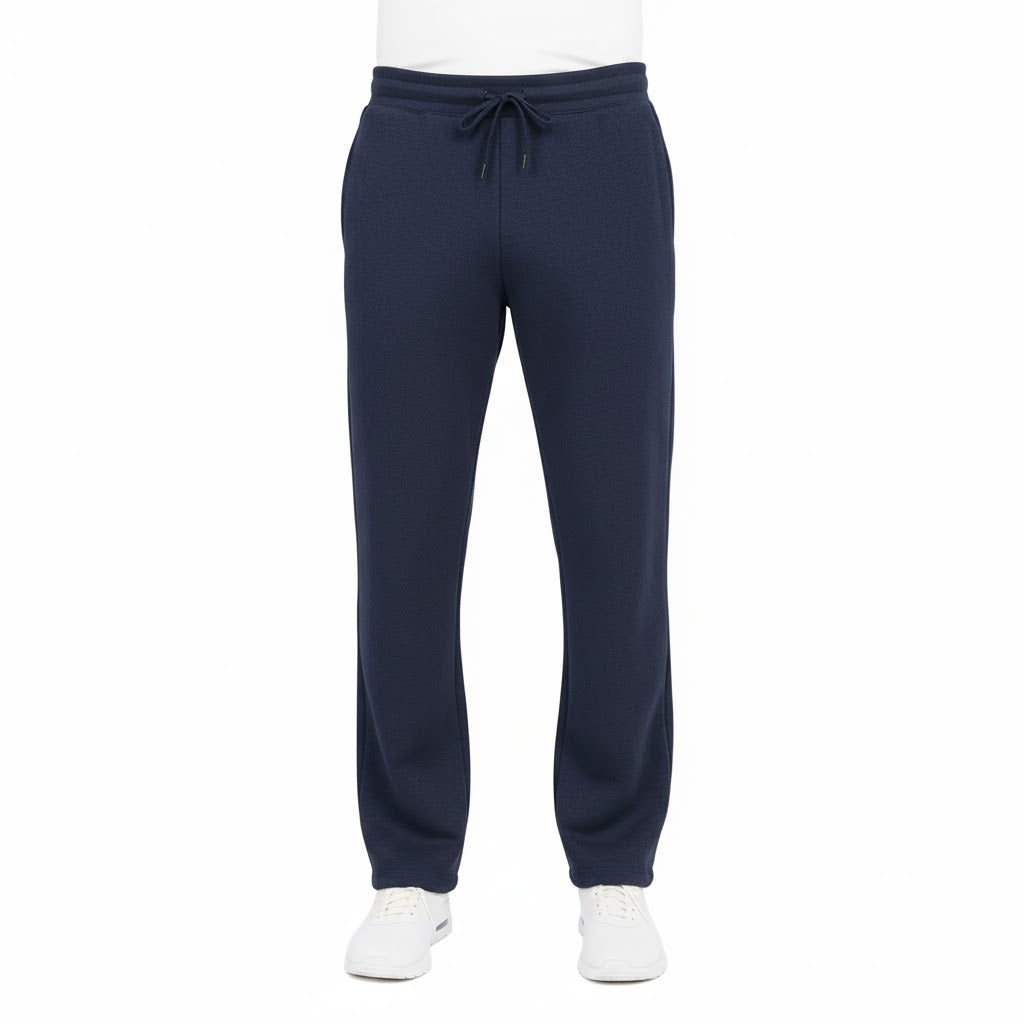 Orelia Men’s Heavy Fleece Open-Bottom Sweatpants