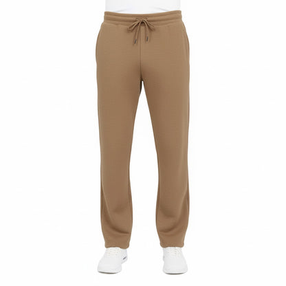 Orelia Men’s Heavy Fleece Open-Bottom Sweatpants