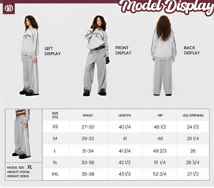 Orelia Double-Waist Plaid Patchwork Pants